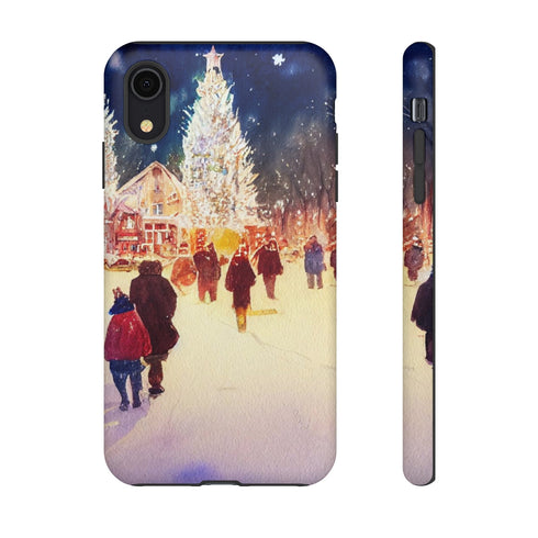 A Christmas Market in Denver Colorado - Impact Resistant Phone Case iPhone XR Matte